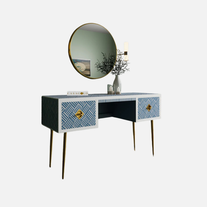 Bone inlay work desk