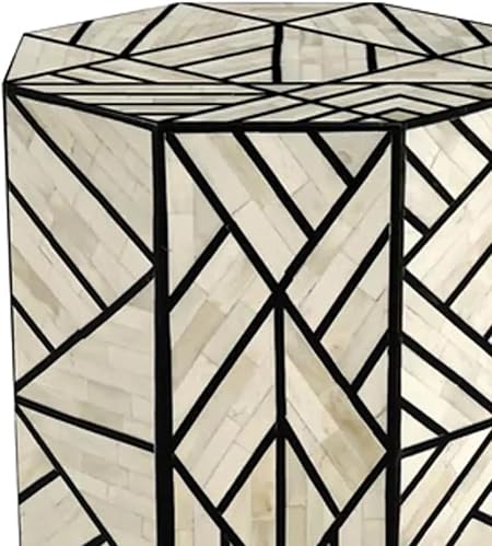 Handmade Bone inlay side end table, home decore furniture,bone inlay furniture,