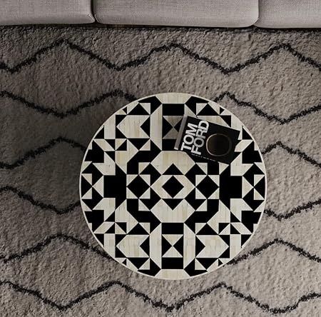 New Indian handmade bone onlay coffee table, black & white bone inlay table, bone inlay furniture items, ,home decore crafts
