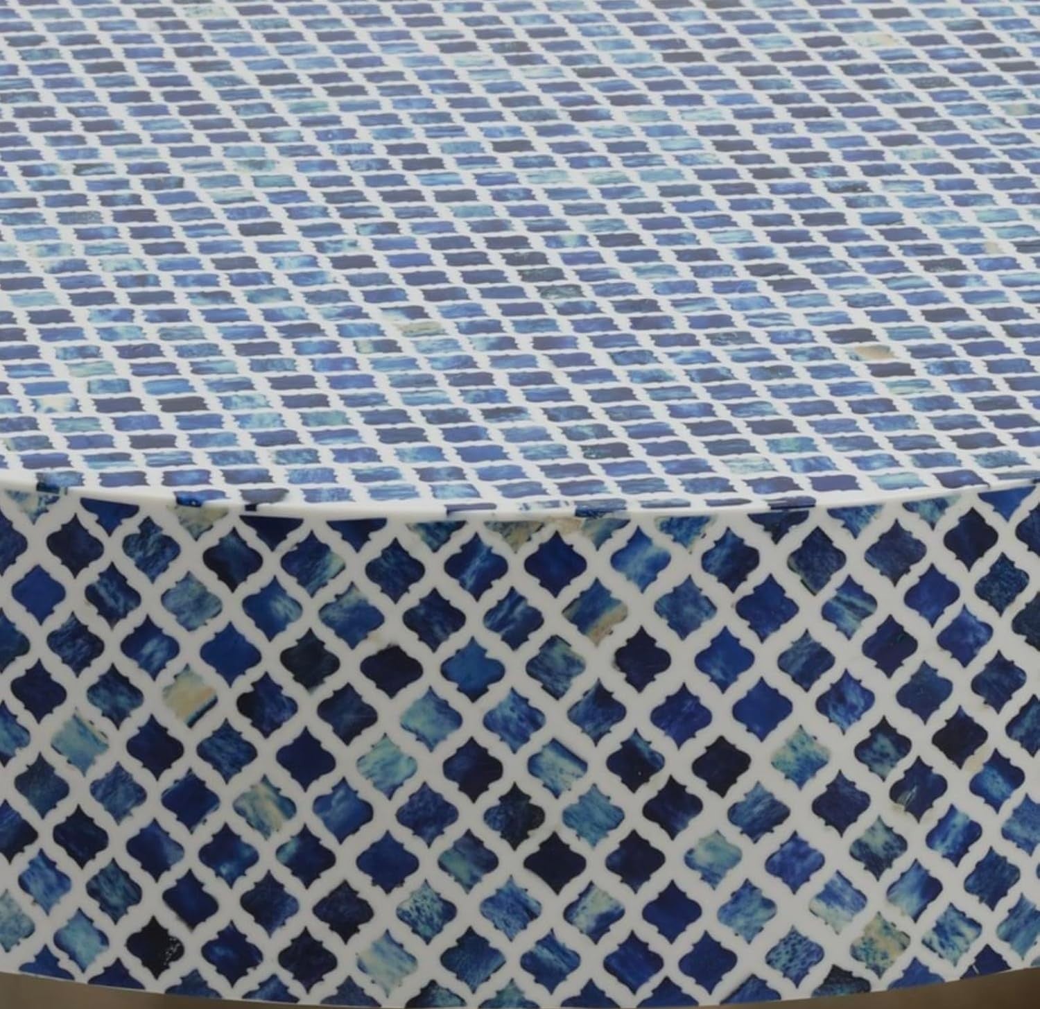 handmade bone inlay round coffee table, bone inlay table, bone inlay furniture, living room furniture