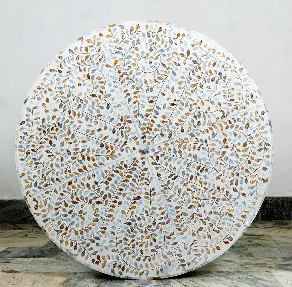 round coffee table home decor coffee table living room table bone inlay furniture items