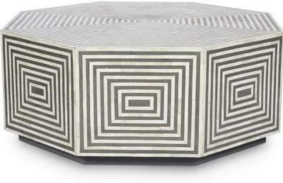 Inlay Hexagon Coffee Table - Harmony bone inlay funiture