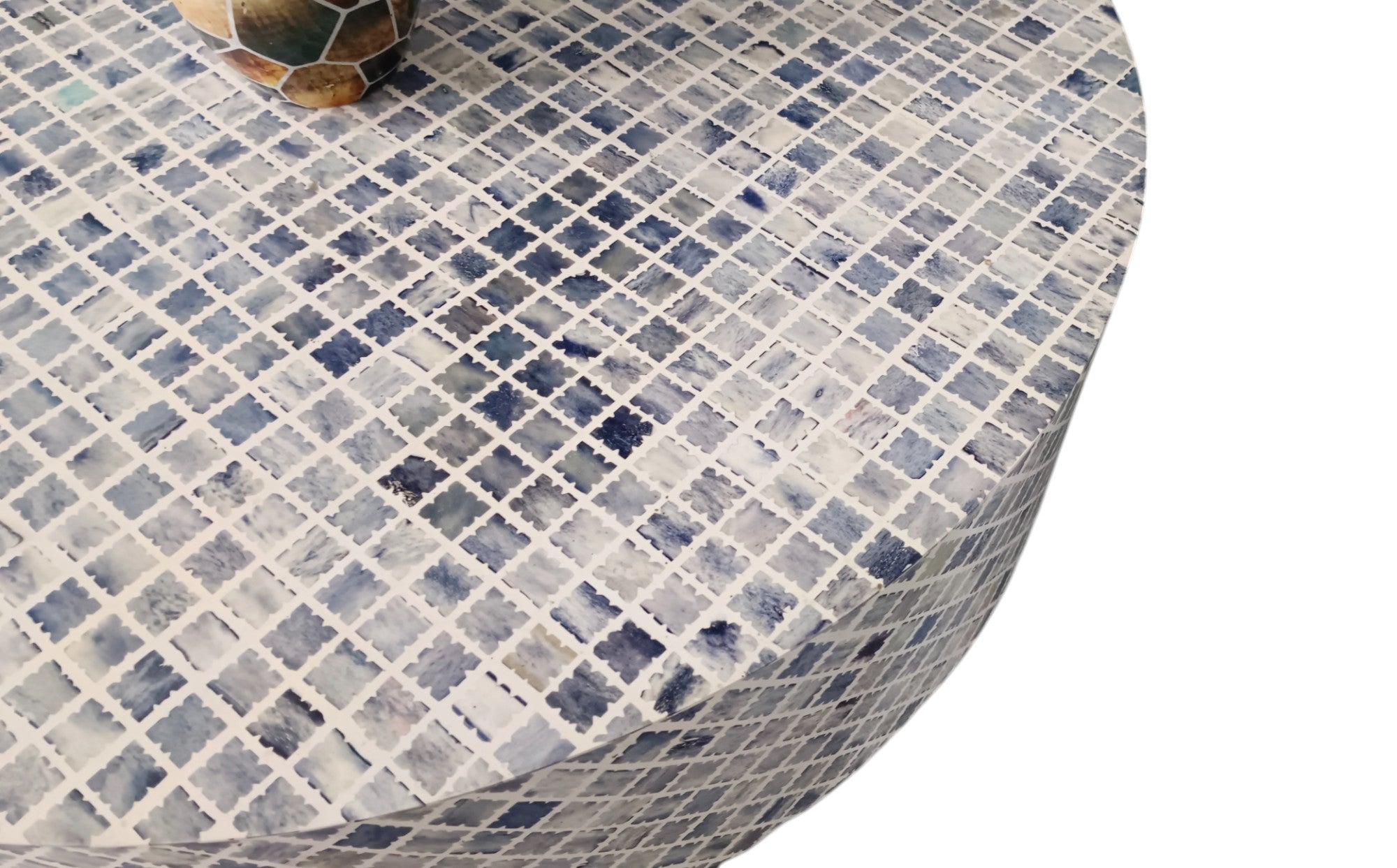 handmade bone inlay coffee table, color bone inlay table, bone inlay furniture,