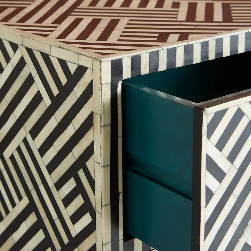 Inlay Storage Sideboard - Chevron