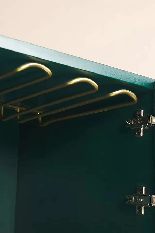 Inlay Storage Bar Cabinet - Chevron