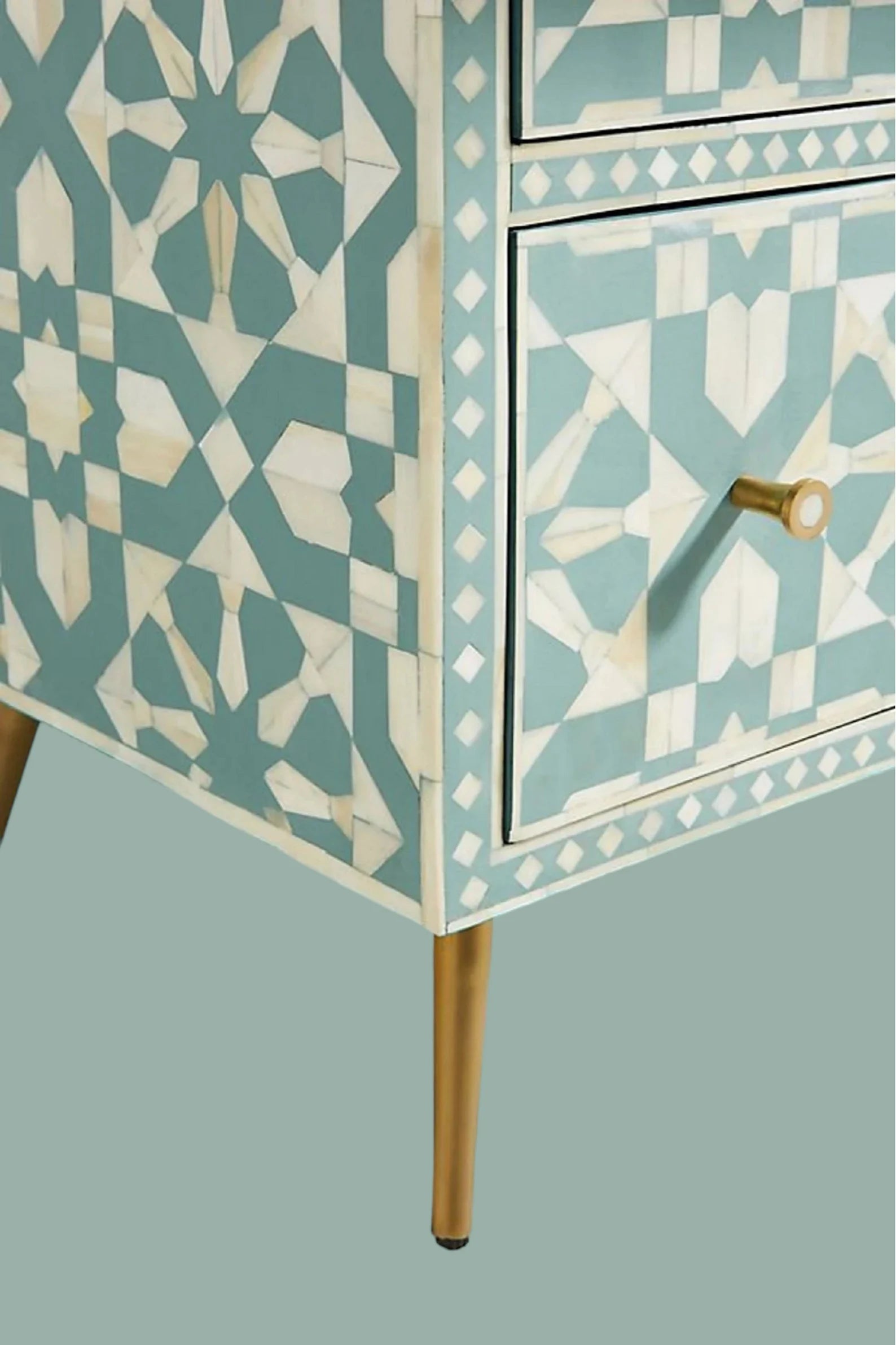Bone Moroccan Inlay 6 Drawers Chest of Drawers, Bone Inlay Drawers Dresser, Bone Inlay Chest of Drawers, Bone Inlay Furniture Sideboard Unit