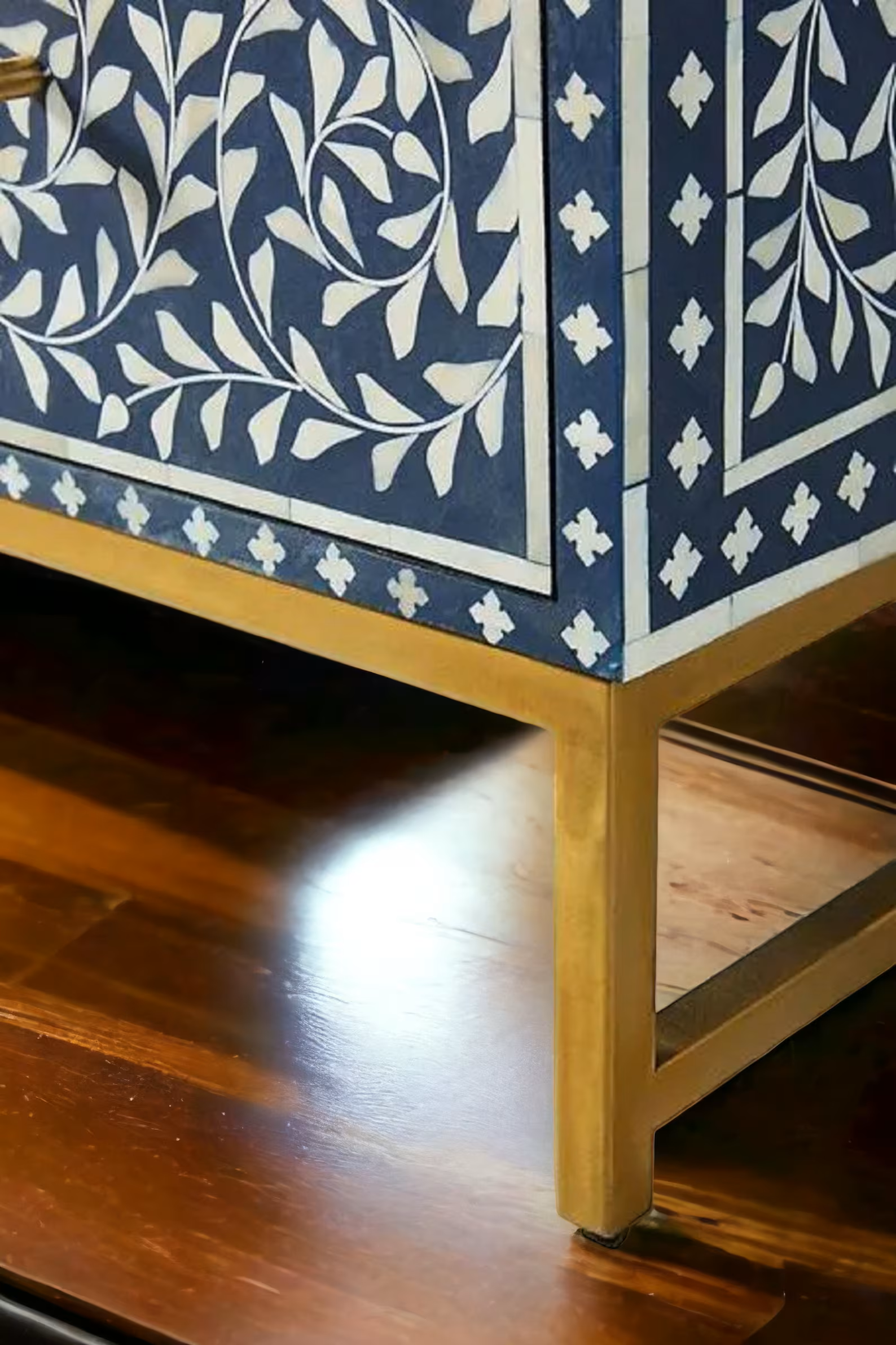 Bone Floral Inlay 6 Drawers Chest of Drawers, Bone Inlay Drawers Dresser, Bone Inlay Chest of Drawers, Bone Inlay Furniture Sideboard Floral