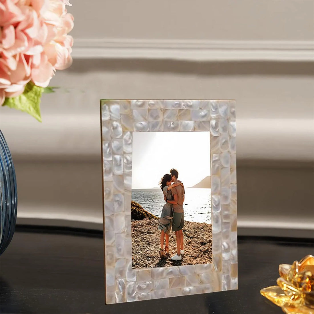 Beautiful Handmade Mother of Pearl Photo Frame