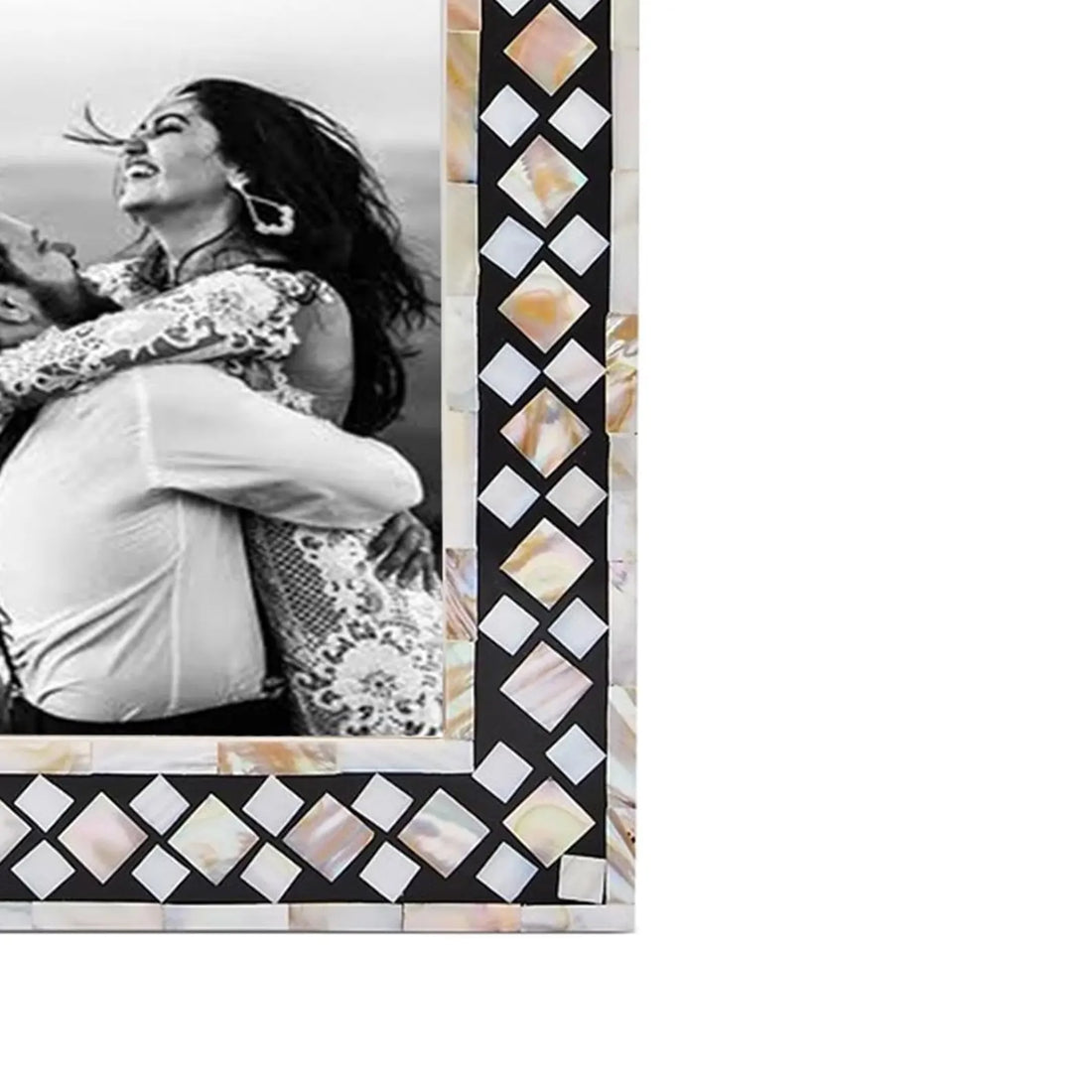 Beautiful Handmade Mother of Pearl Photo Frame- Available in 20 Stunning Colors