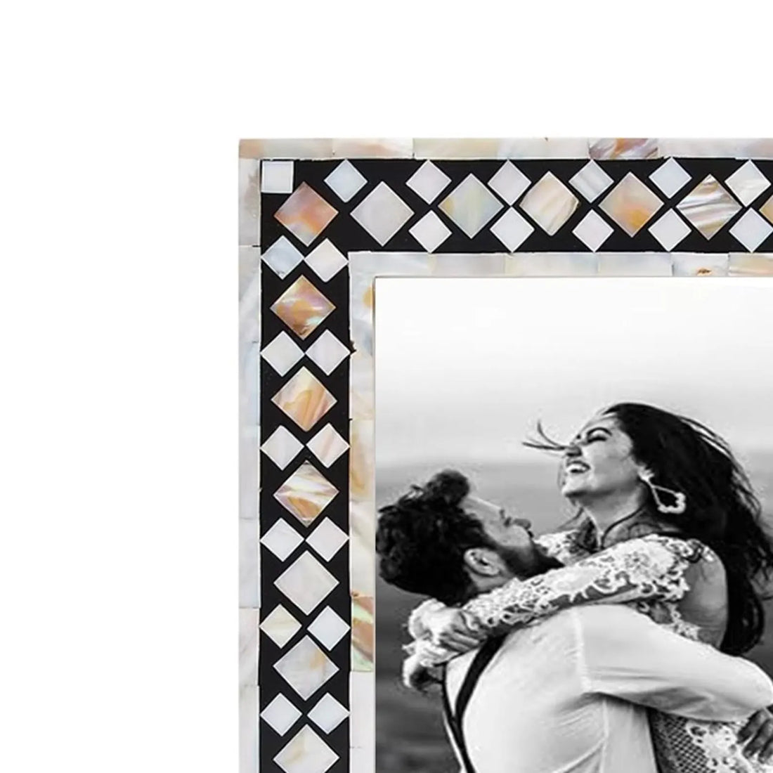 Beautiful Handmade Mother of Pearl Photo Frame- Available in 20 Stunning Colors