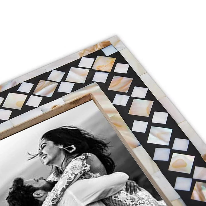 Beautiful Handmade Mother of Pearl Photo Frame- Available in 20 Stunning Colors