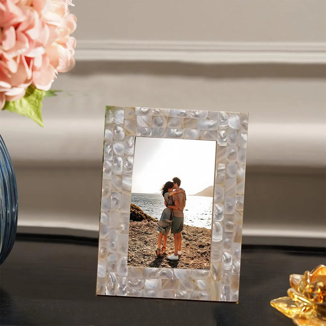 Beautiful Handmade Mother of Pearl Photo Frame