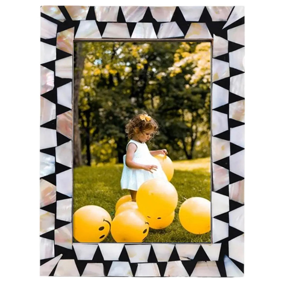 Beautiful Handmade Mother of Pearl Photo Frame- Available in 20 Stunning Colors