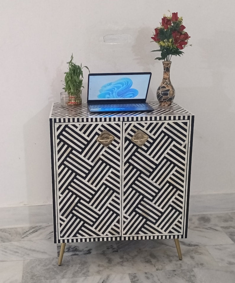New handmade Bone inlay Cabinet, Bone inlay Optical Cabinet, Bone inlay storage Cabinet, Bone inlay Furniture , Bone inlay entryway Cabinet