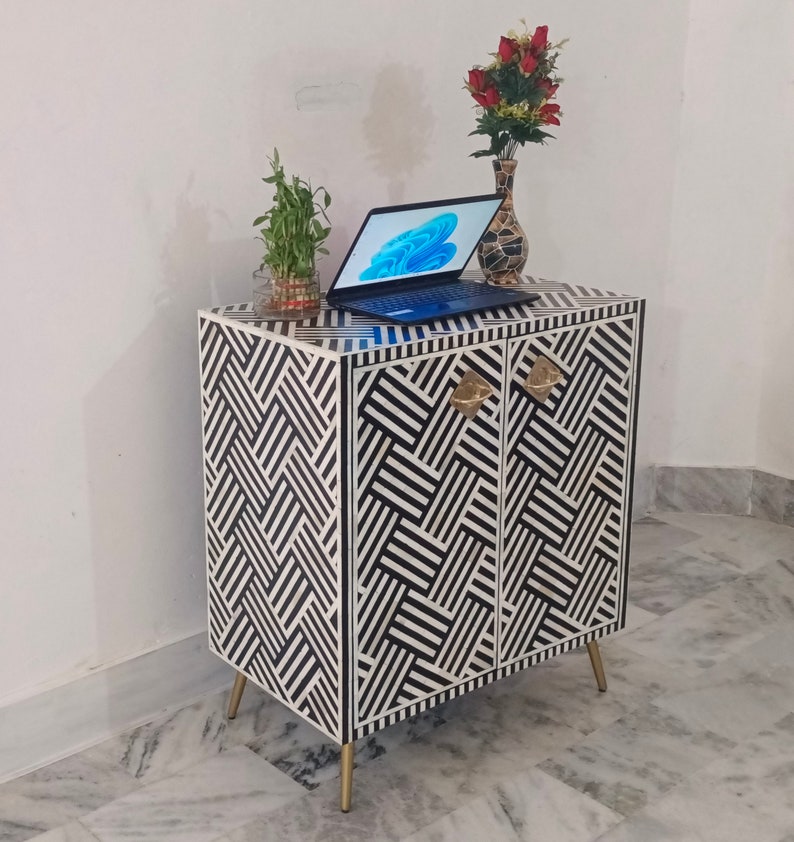 New handmade Bone inlay Cabinet, Bone inlay Optical Cabinet, Bone inlay storage Cabinet, Bone inlay Furniture , Bone inlay entryway Cabinet