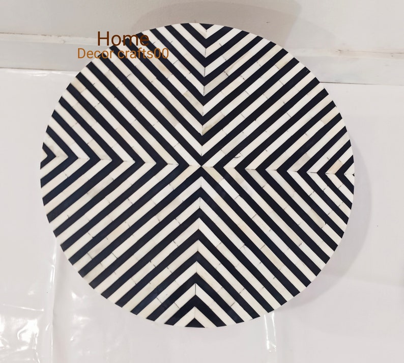 handmade Bone Inlay coffee table, Bone inlay table, Bone inlay Center table, Bone inlay Round Coffee Table, bone inlay furniture,