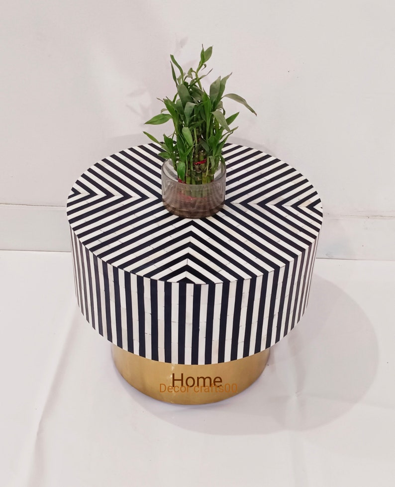 handmade Bone Inlay coffee table, Bone inlay table, Bone inlay Center table, Bone inlay Round Coffee Table, bone inlay furniture,