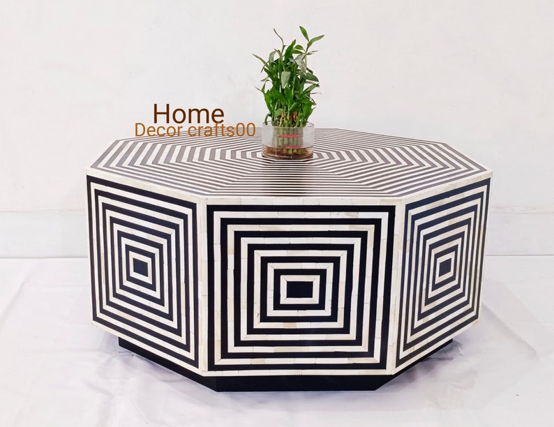 handmade Bone Inlay  Coffee Table, bone inlay Center Table