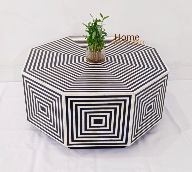 handmade Bone Inlay  Coffee Table, bone inlay Center Table