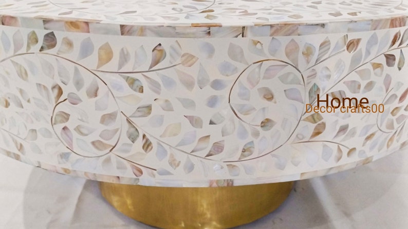 handmade Mother of Pearl Inlay Floral Design coffee Coffee, Mother of Pearl Inlay Center Table, Mop coffee tables, bone inlay furniture