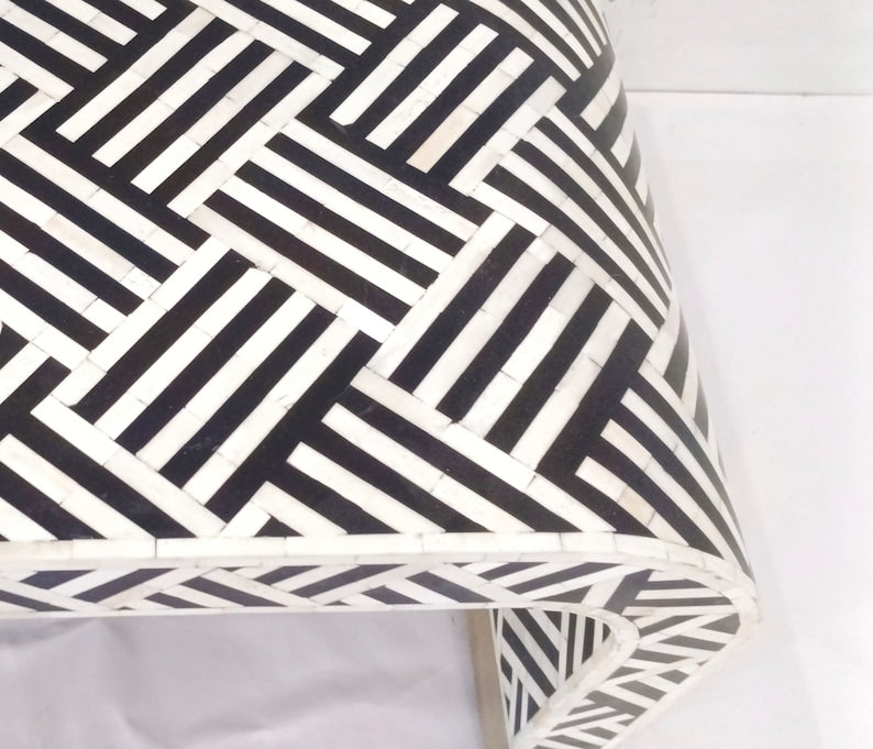 New Handmade bone inlay U Coffee Table, bone inlay Coffee Table, bone inlay Centre Table, living room Coffee Table, bone inlay furniture,