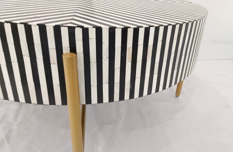 new handmade Bone Inlay Round Coffee Table, Bone Inlay Furniture, Bone inlay coffee table, home decor furniture, bone inlay table,