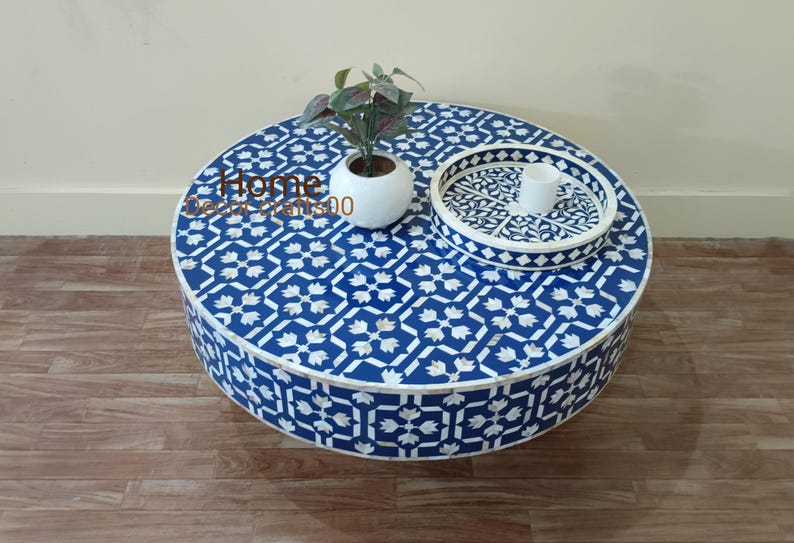 New Indian handmade Mother of Pearl Inlay Coffee Table, Mother of Pearl Inlay Center Table, living room furniture, bone inlay furniture,