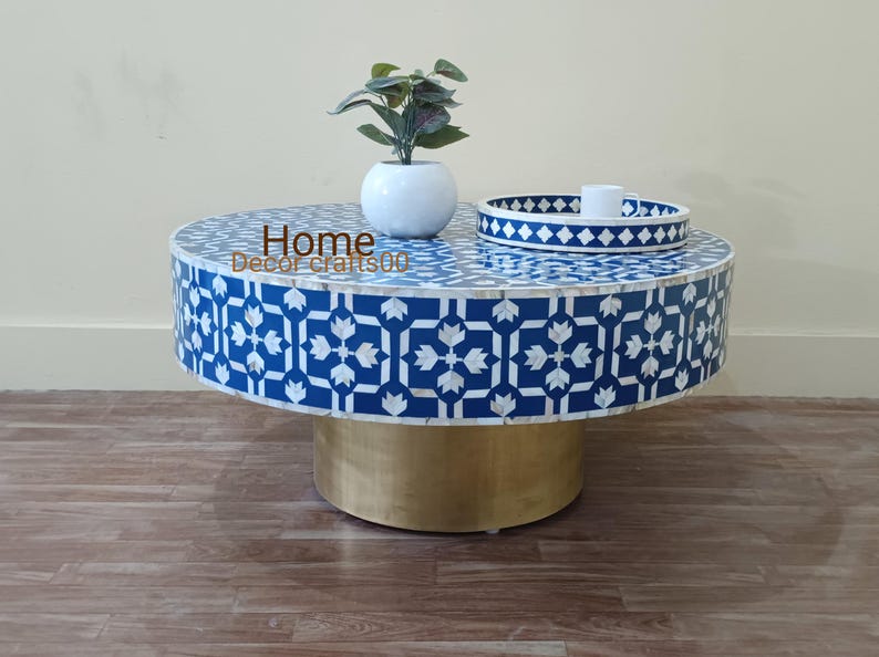 New Indian handmade Mother of Pearl Inlay Coffee Table, Mother of Pearl Inlay Center Table, living room furniture, bone inlay furniture,