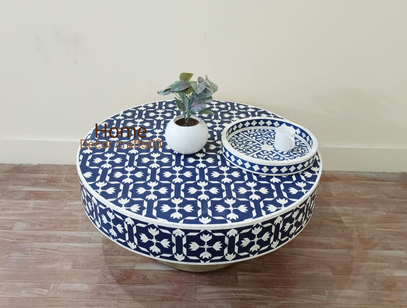 New Indian bone inlay Inlay Coffee Table, bone Inlay Center Table, living room furniture, bone inlay furniture,