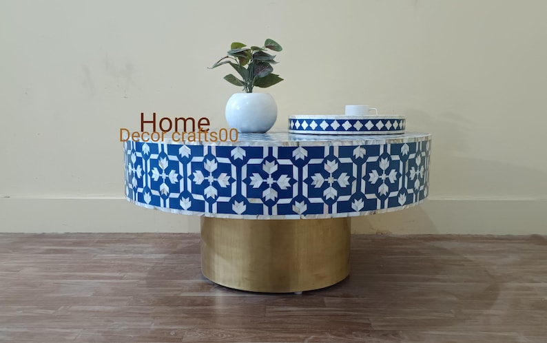 New Indian handmade Mother of Pearl Inlay Coffee Table, Mother of Pearl Inlay Center Table, living room furniture, bone inlay furniture,
