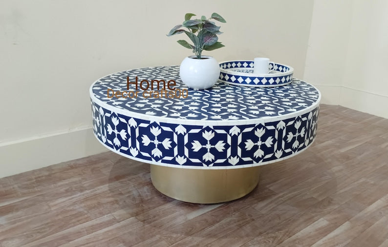 New Indian bone inlay Inlay Coffee Table, bone Inlay Center Table, living room furniture, bone inlay furniture,