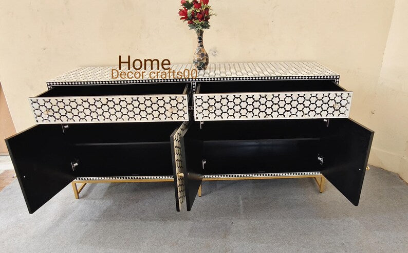 Handmade bone inlay Targua Design Buffet, Cabinet, living room furniture, bone inlay furniture