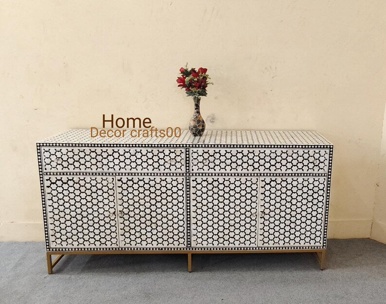 Handmade bone inlay Targua Design Buffet, Cabinet, living room furniture, bone inlay furniture